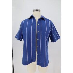 Madewell Oversized Boxy Shirt Size XS Cotton Poplin Button Front GUC